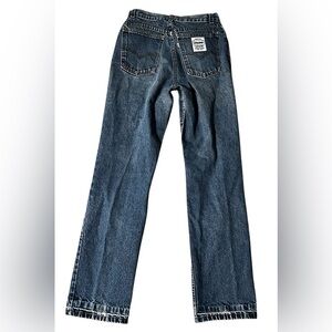 Vintage Levis Mom Jeans Medium Blue Wash White Label Tag 28x31